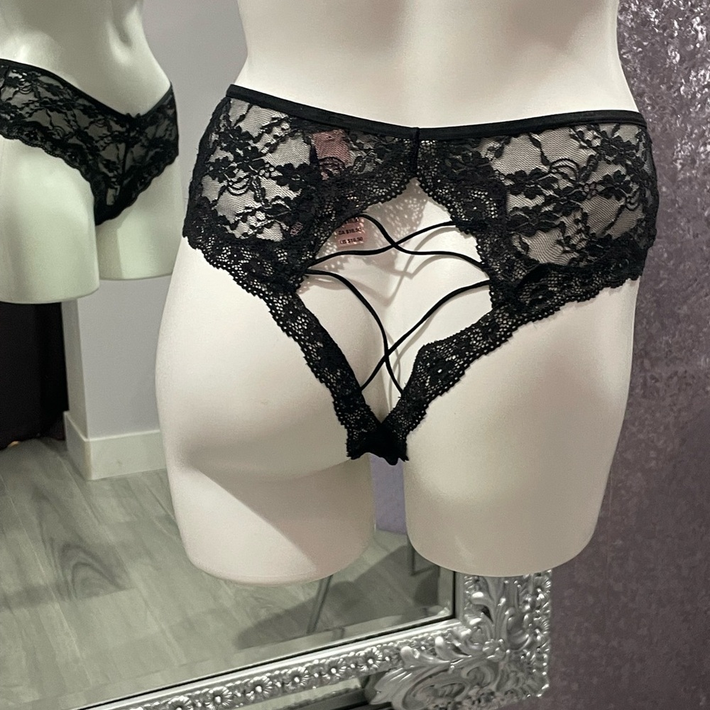 Victoria's Secret Black Lace Panties